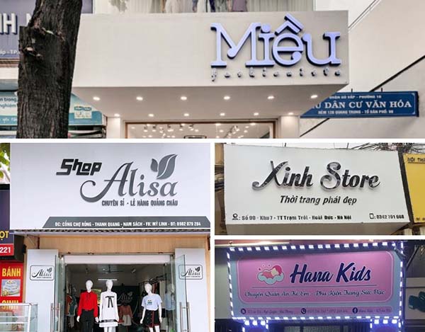 Thiết kế bảng hiệu